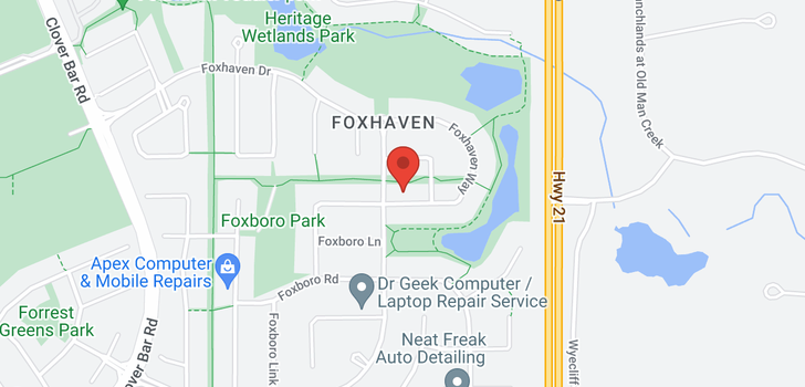map of 165 FOXHAVEN WY